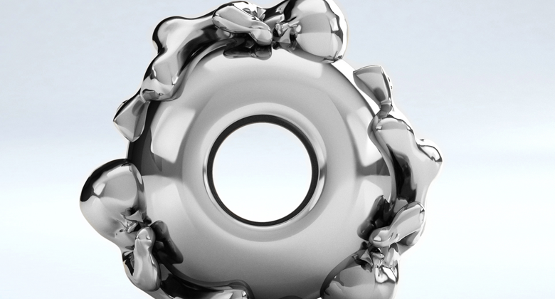 Charm Sam hoch 3 in Silber